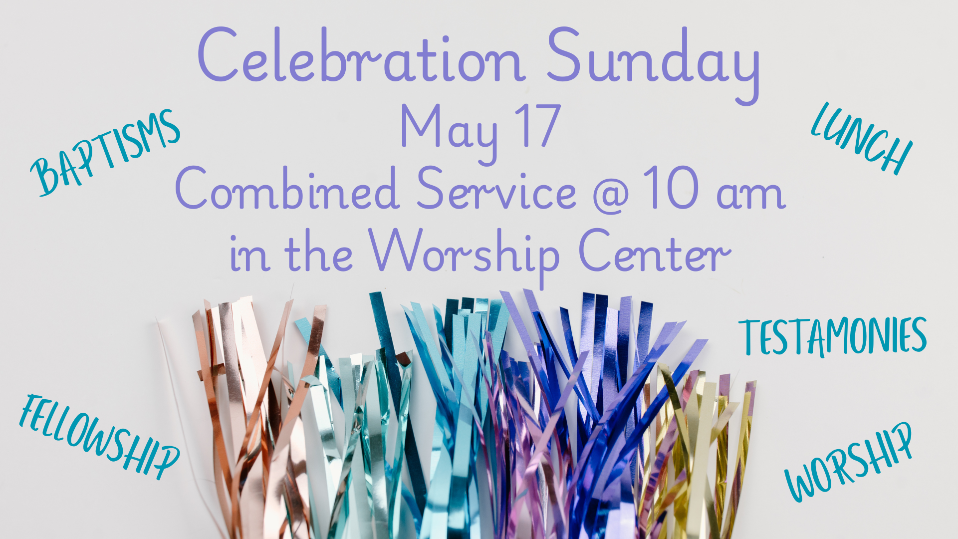Celebration Sunday