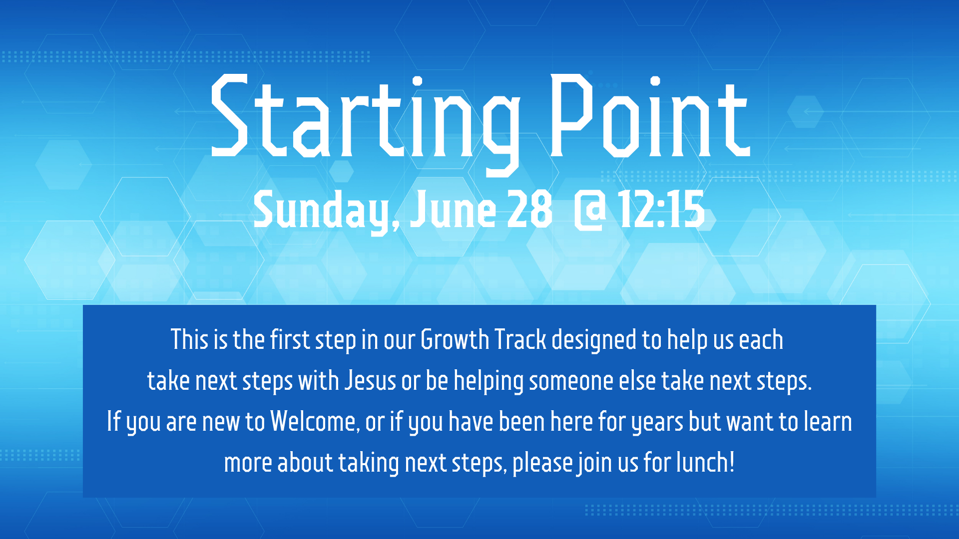 Starting Point