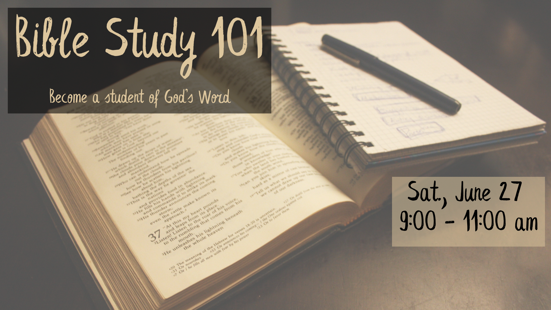 Bible Study 101