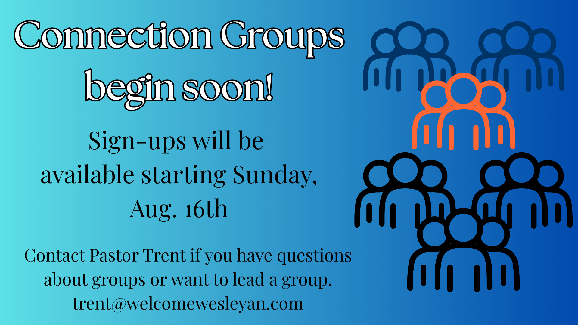 Connection Group Sign-ups Begin