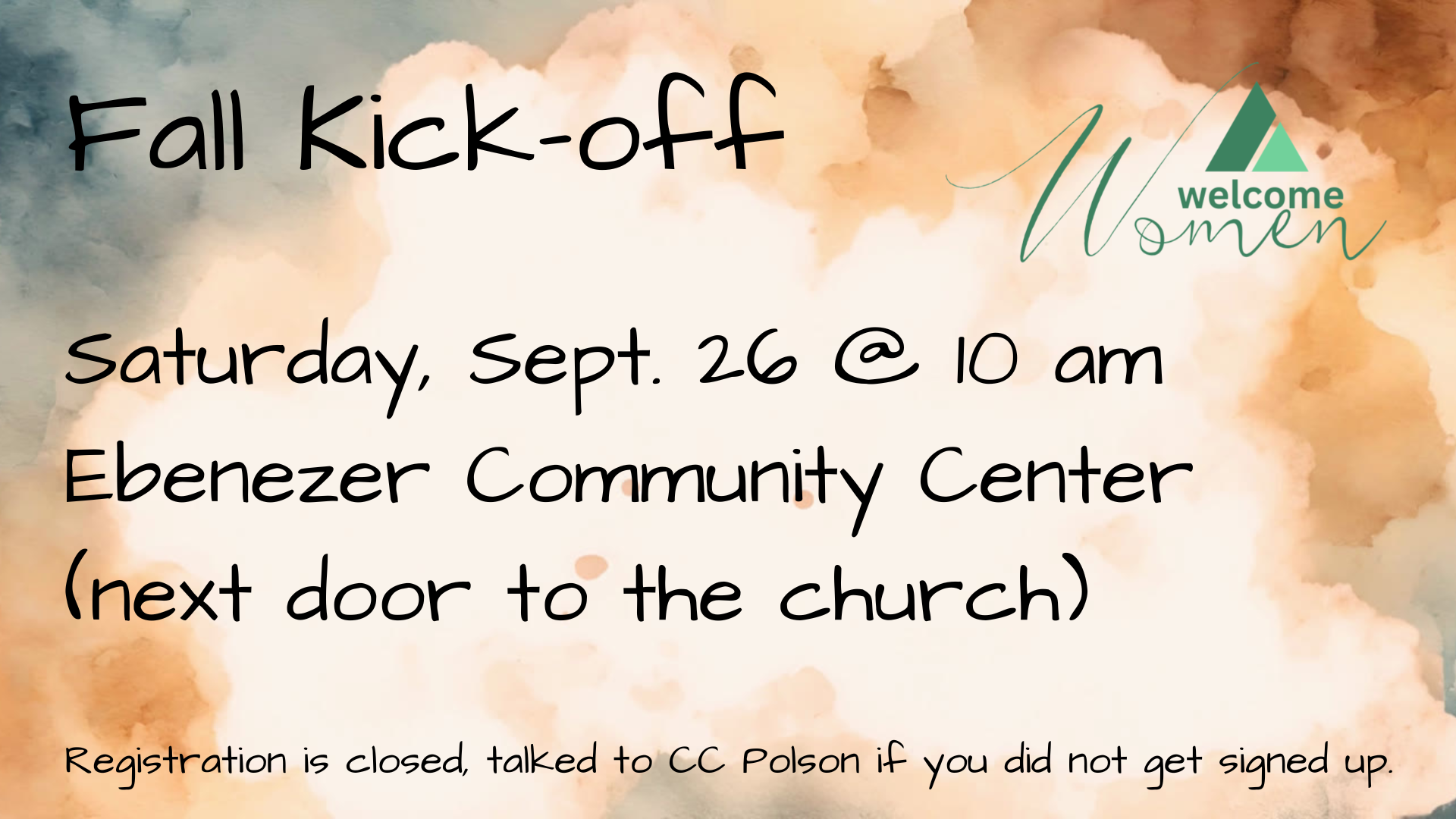 Women’s Ministry Fall Kick Off