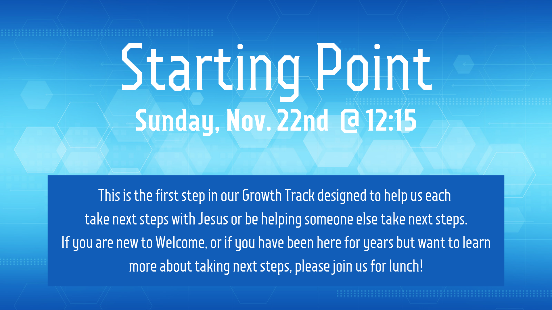 Starting Point