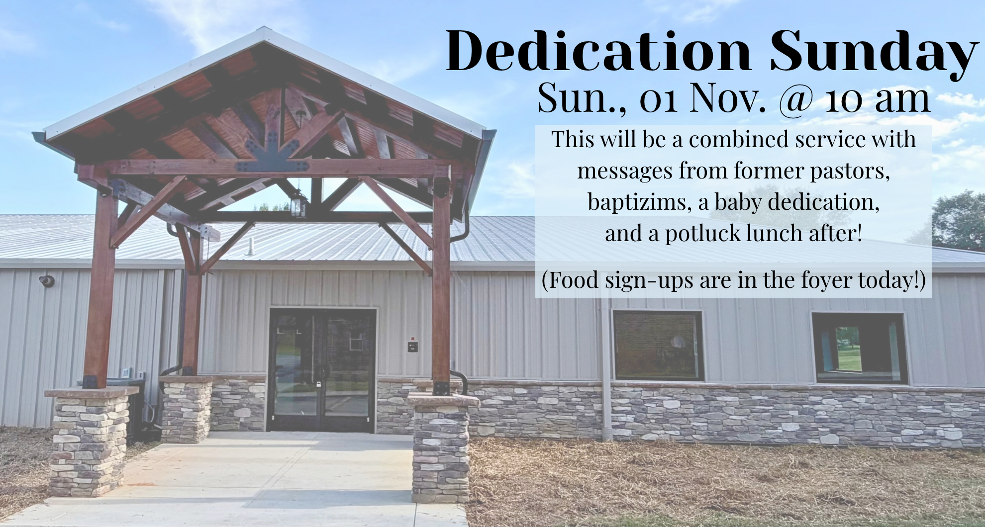 Dedication Sunday