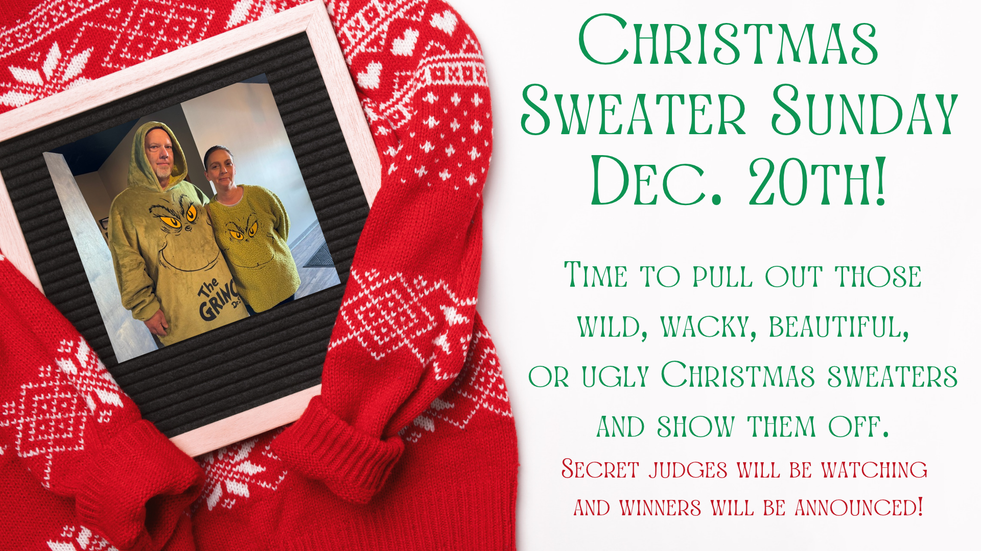 Christmas Sweater Sunday