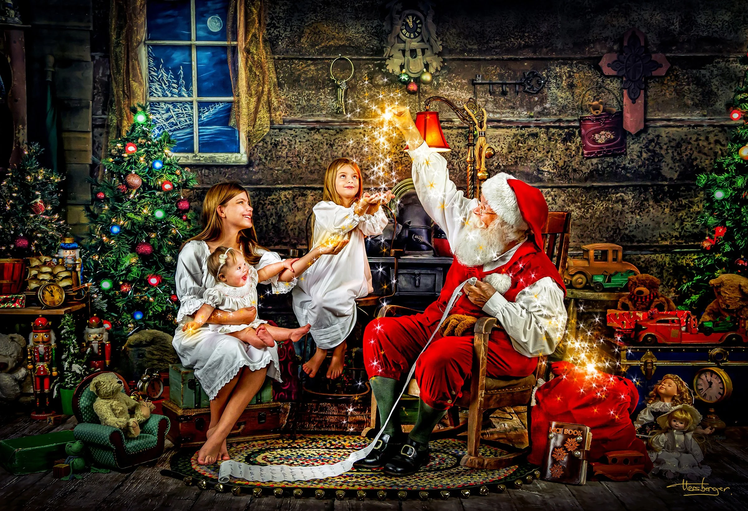 Masterpiece Christmas Santa photography artwork