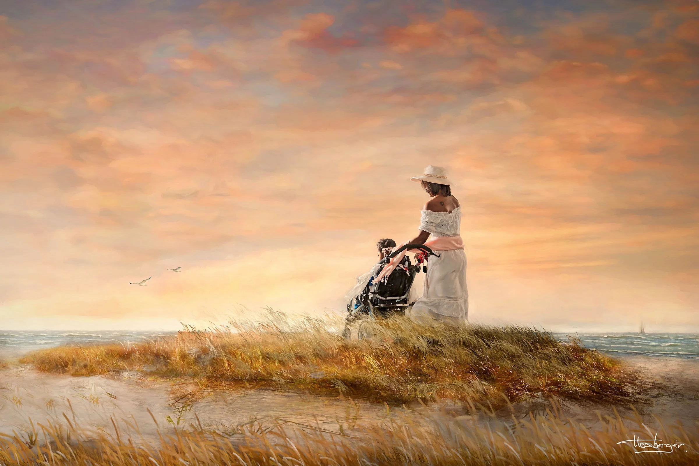 art painting, Hersberger artist, inspiration family share, inspired search