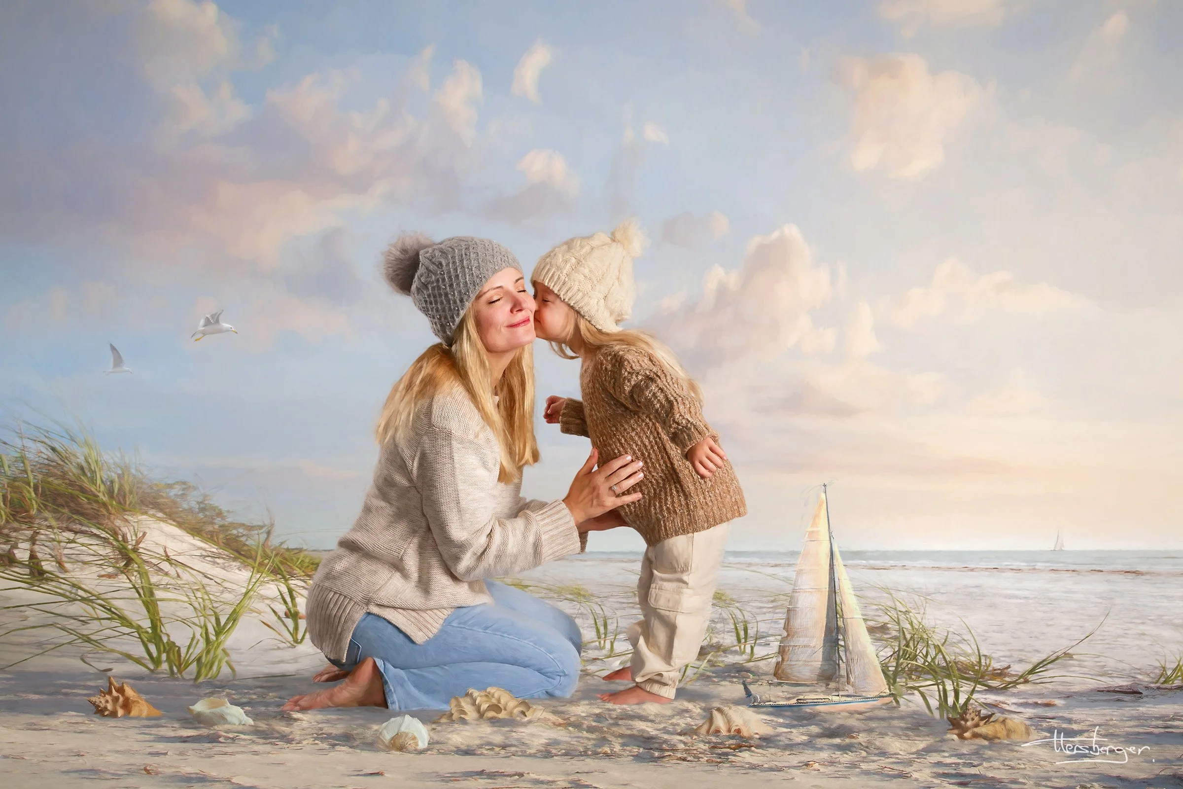 Ela Hersberger with her daughter Anna Rose, her foundation Dont Fear Me was inspired by her little girl