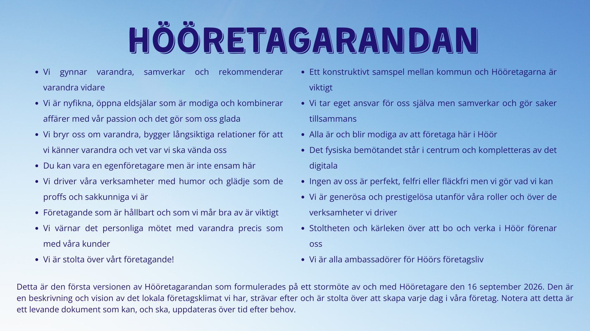 Vad är Hööretagarandan då?