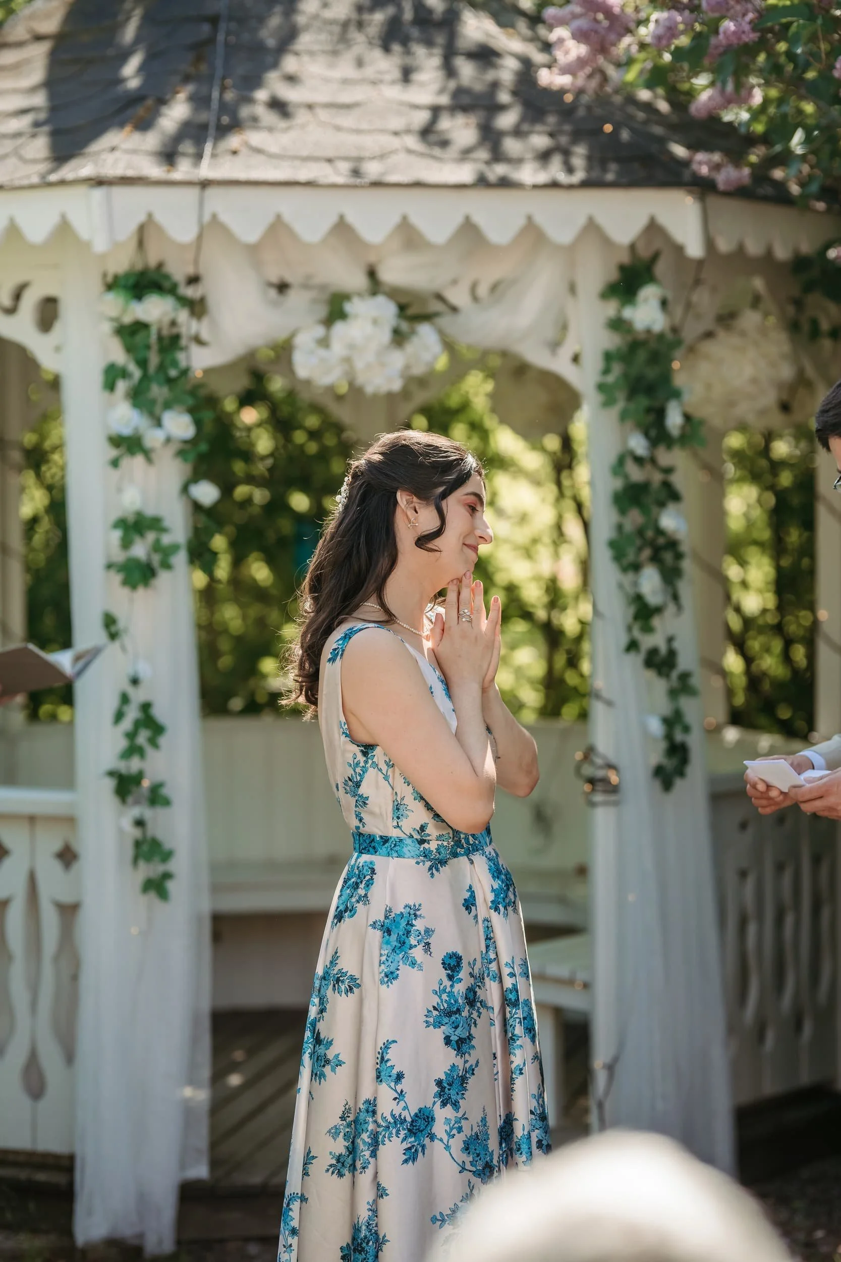 A wedding ceremony in Stockholm captured by wedding photographer