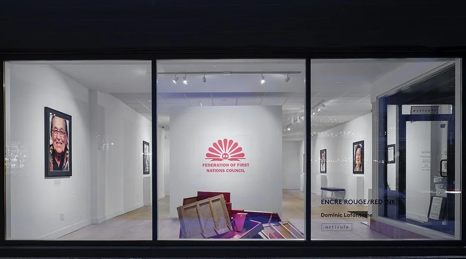 © Photo by Guy L'Heureux, RED INK/ENCRE ROUGE by Dominic Lafontaine, 2026.