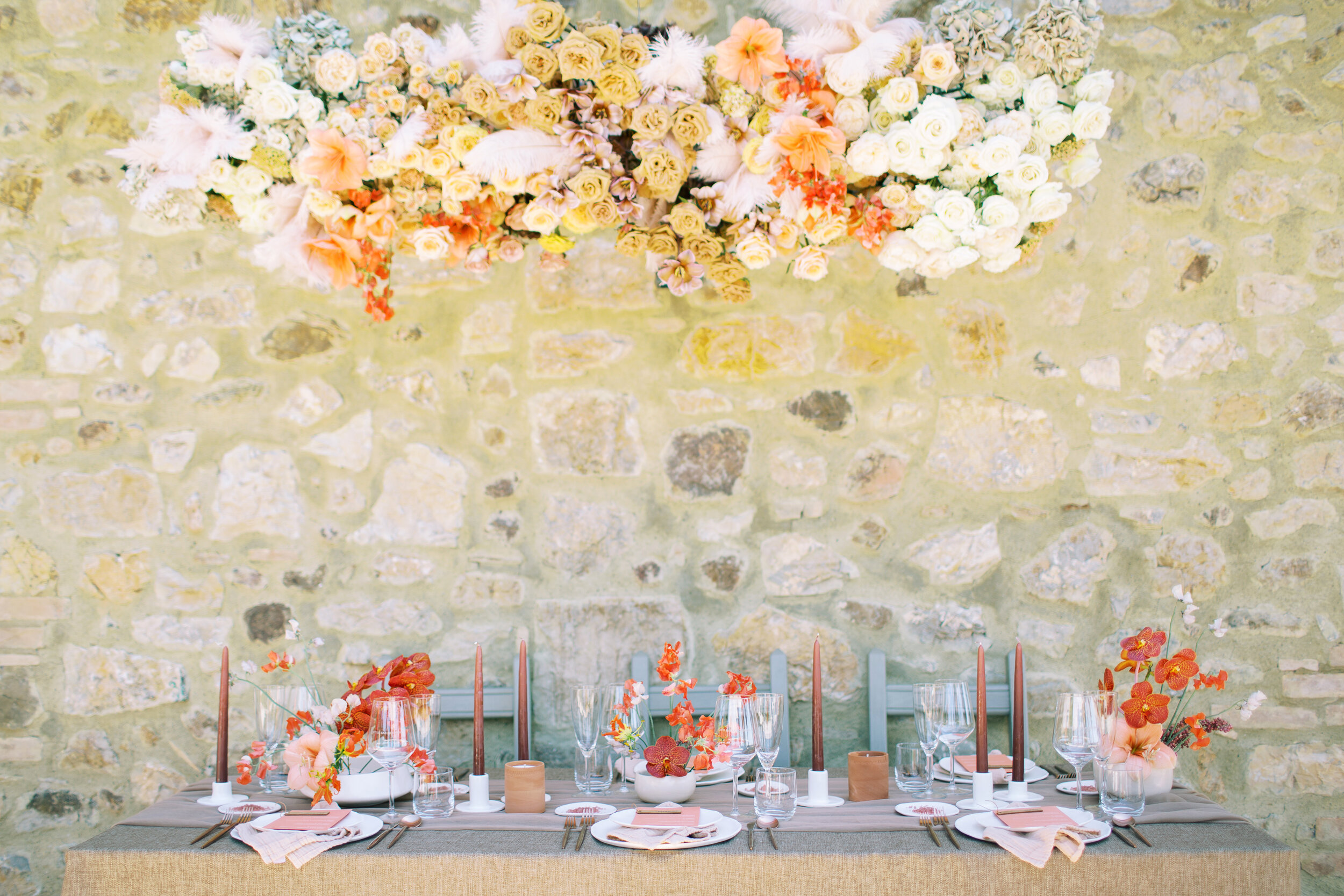 Tablescape from GATHER Events destination wedding planner in Italy