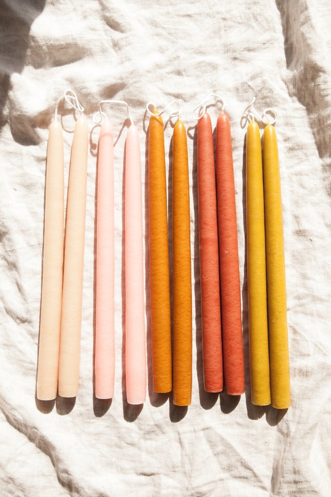 Earthen Beeswax Candles