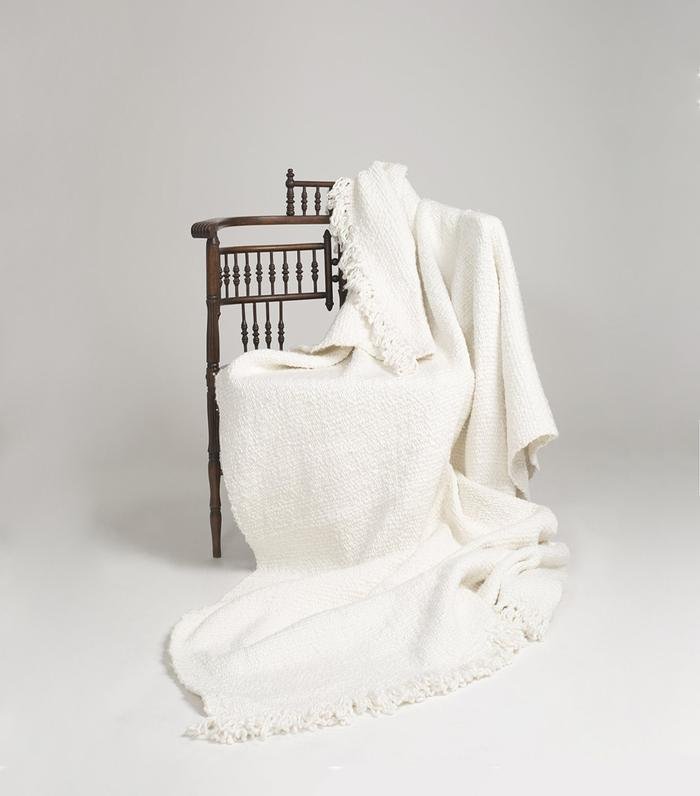 Voz Organic Cotton Fringe Blanket