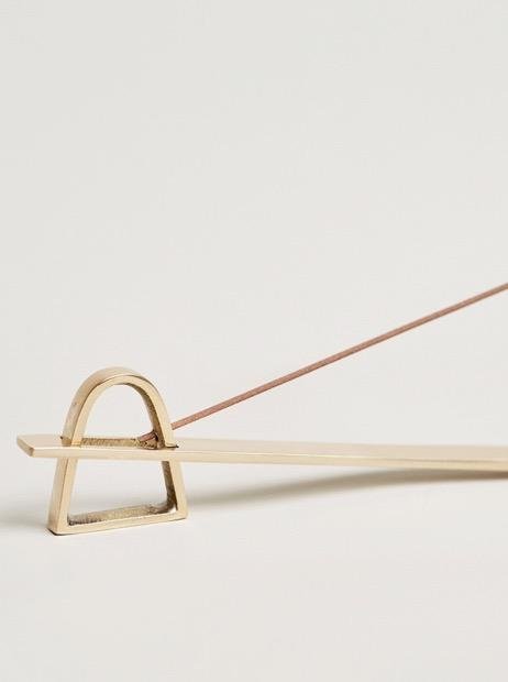 Arched Incense Holder in Brass