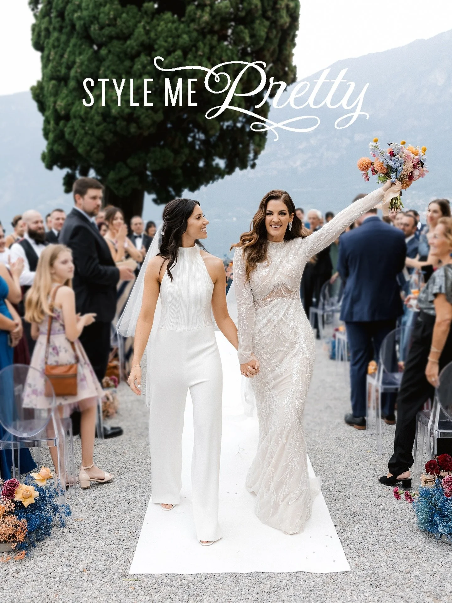 Thank you @stylemepretty for featuring this Lake Como wedding for @brittanyellenberg and @amybertram_ ❤️ We&rsquo;re delighted to finally share this beautiful jewel hued weekend nestled in the hills of beautiful northern Italy. 

Many thanks to the i