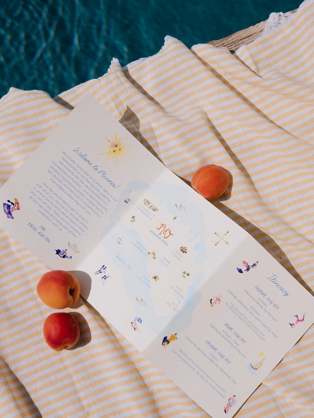 Telling the story of the place and couple through curated guest welcome bags are one of our favorite ways to help set the stage for a wedding weekend. Mixing local edible delights, useful items and artistic details with nods to local flair are go-tos