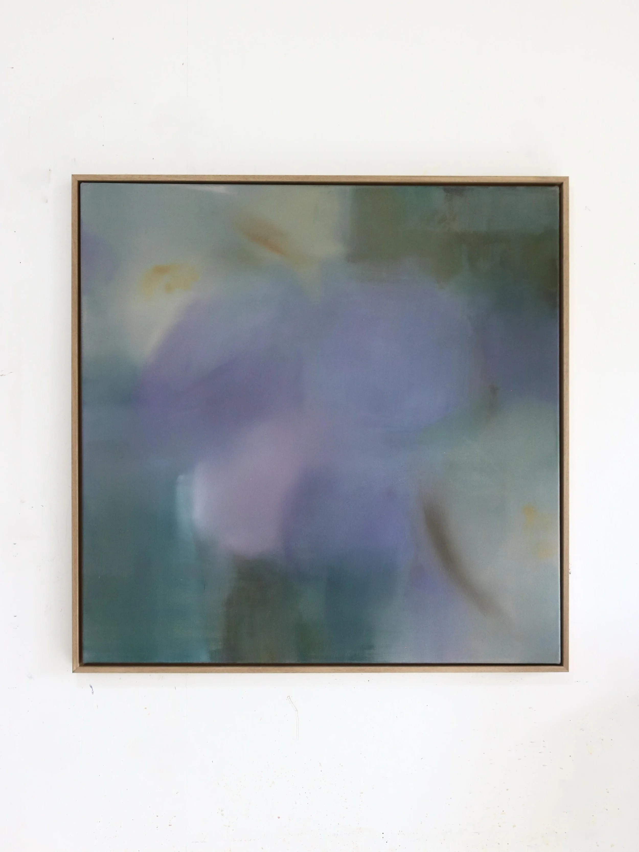 &lsquo;Early Bloom&rsquo;
Acrylic on canvas
Tray framed
83 x 83 x 3 cm

&lsquo;This series begins with freshly cut flowers &mdash; hyacinths, daffodils and muscari, gathered locally and brought into the studio &mdash; early signs of the season shifti