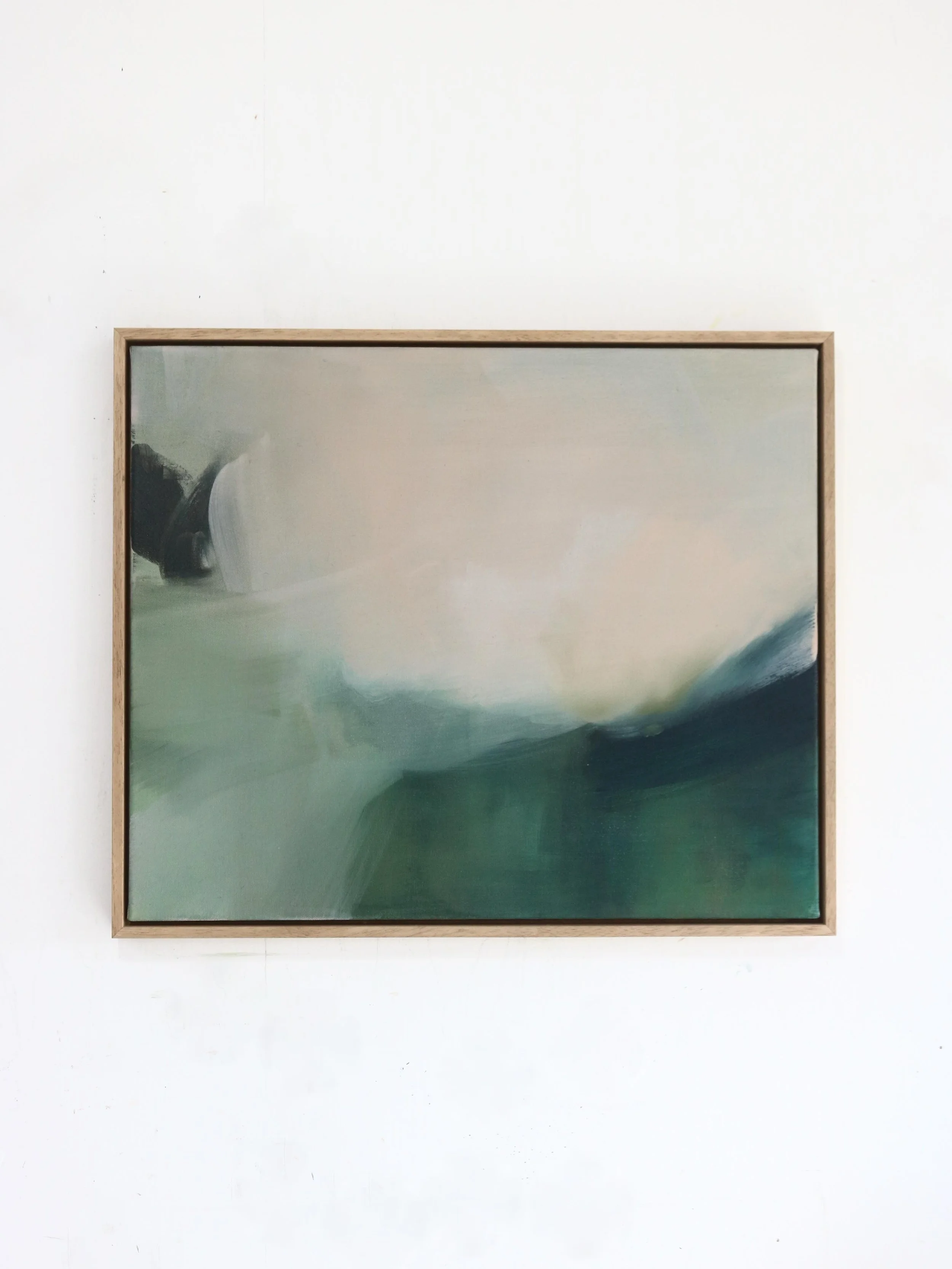 &lsquo;Bud&rsquo; &mdash; the final painting in my new series for @partnershipeditions 
Acrylic on canvas
53 &times; 63 &times; 3 cm
Tray framed