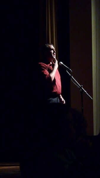  Singing  Be my love  from   The Prince of New Orleans   during a concert for Greensboro Opera/Eastern Music Festival. 