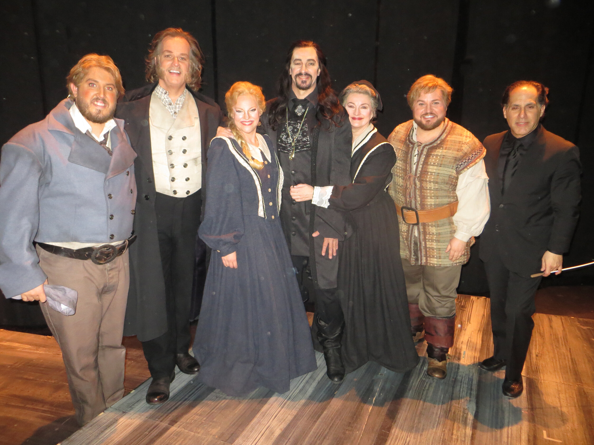  Principals with Maestro after Opera Carolina’s production of   Der Fliegende Holländer  . 