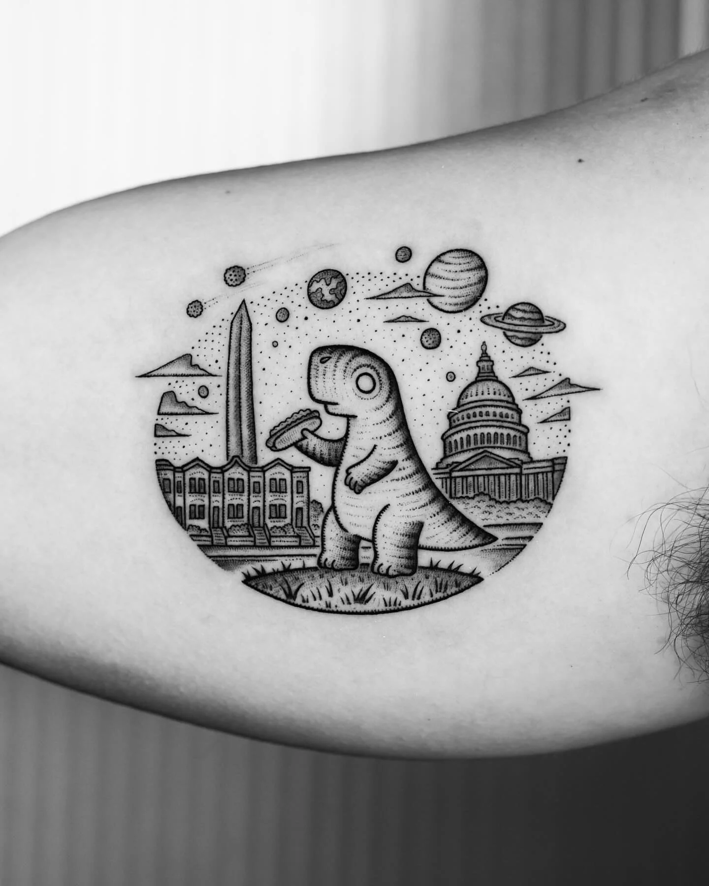 A collection of works by @mike_stout_tattoo.

Mike&rsquo;s tattoos are built from intricate, trippy optical patterns&mdash;drawing on themes of nature, landscapes, space, and beyond. Rooted in a background in illustration and design, each piece refle
