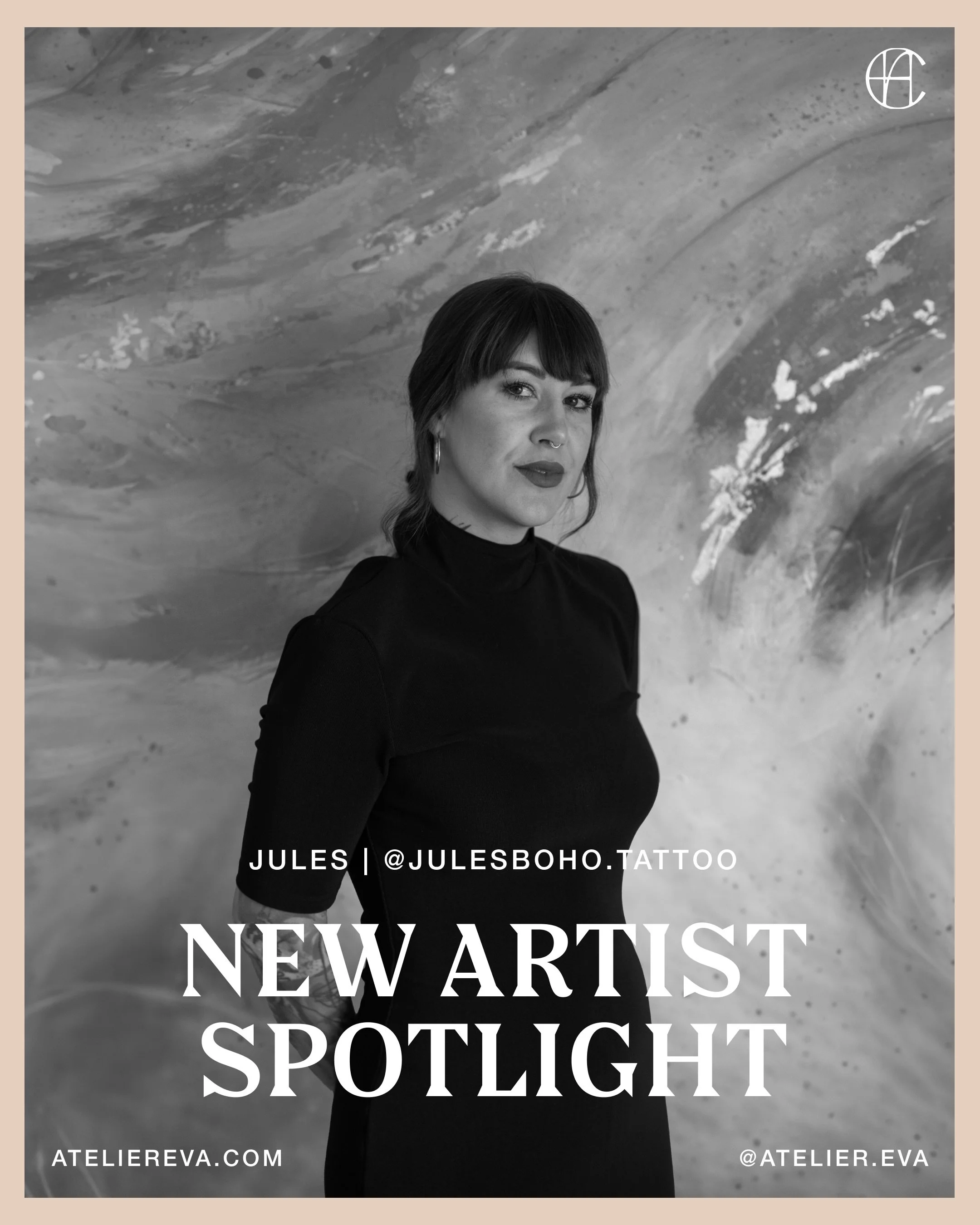 We are thrilled to welcome Jules (@julesboho.tattoo) to the Atelier family.

Jules blends abstract composition, watercolor textures, and painterly color work with refined black and grey realism. With a background in graphic design and fine art, her t