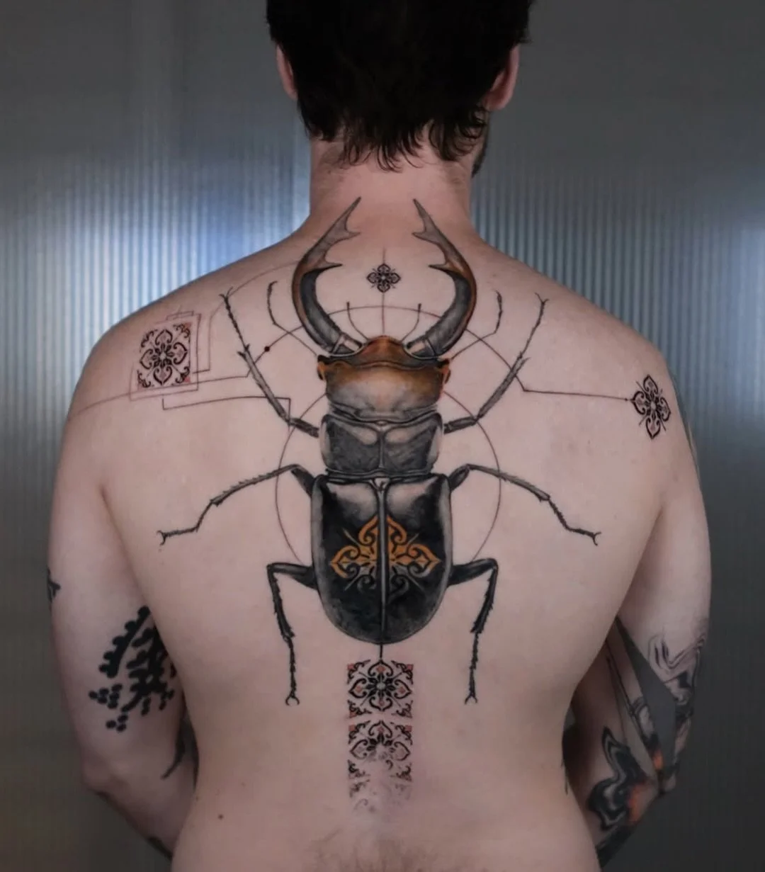 Recent work by @egeonatgezer1.

Known for his surrealistic approach, Ege&rsquo;s tattoos often combine nature-inspired elements with textile and abstract designs, creating intricate, otherworldly pieces.

Explore more of his portfolio at the link in 