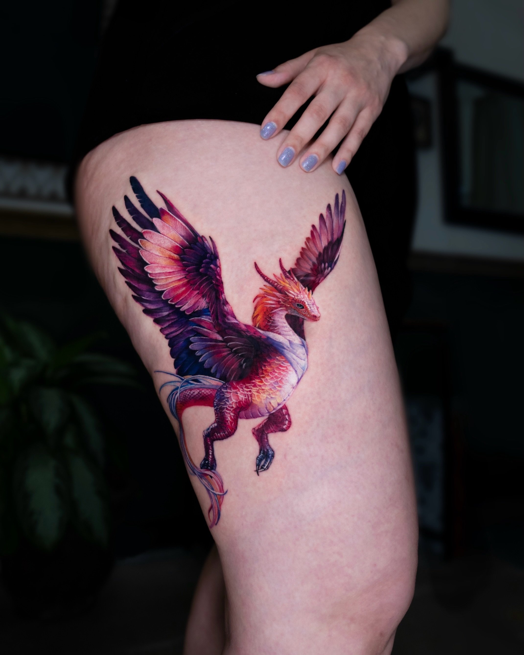 Chou&rsquo;s (@chou_tatt) color micro-realism is defined by precise detail, seamless color blending, and a strong sense of flow. Working in her signature low-saturation palette, she creates atmospheric tattoos that balance technical precision with vi