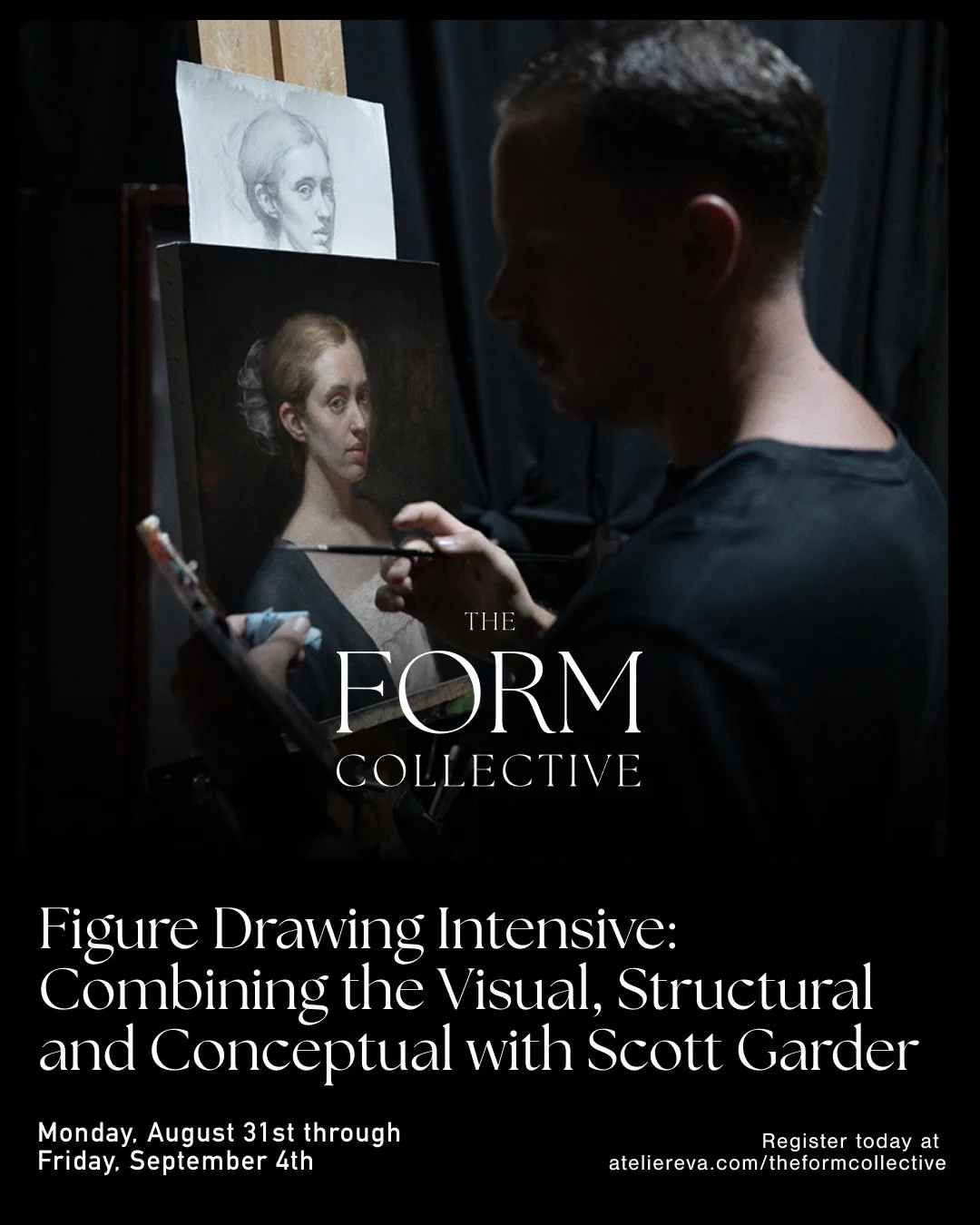 Our next workshop with Scott Garder (@scottgarder.art) takes place this August.

In this five-day intensive, Figure Drawing: Combining the Visual, Structural and Conceptual, artists will work from a live model while exploring the relationship between