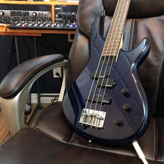 LAKE LIFE is coming MAY 15. Here&rsquo;s the bass that was used to record the bass part. An Aria Pro II Avante series. Was the first type bass I ever owned, but I swapped the pickups for EMG&rsquo;s. Eventually I bought this one and kept it passive. 