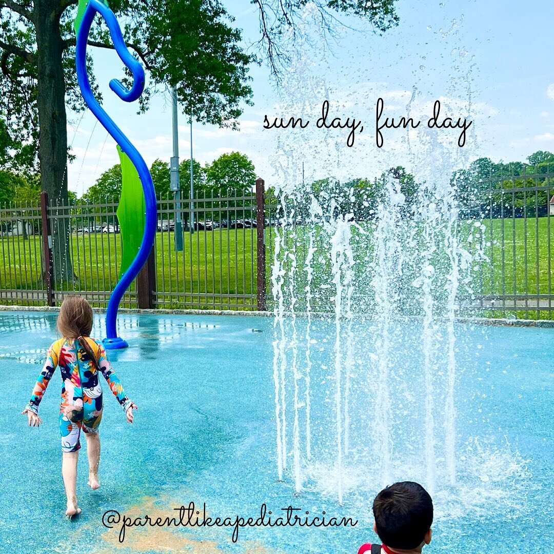 I&rsquo;ve talked a lot about the joys of outdoor play, especially throughout these uncertain pandemic times when most kids were unvaccinated. The summer sun is here, so let&rsquo;s refresh on the basics of sun + water safety:

☀️ Masks may be off bu