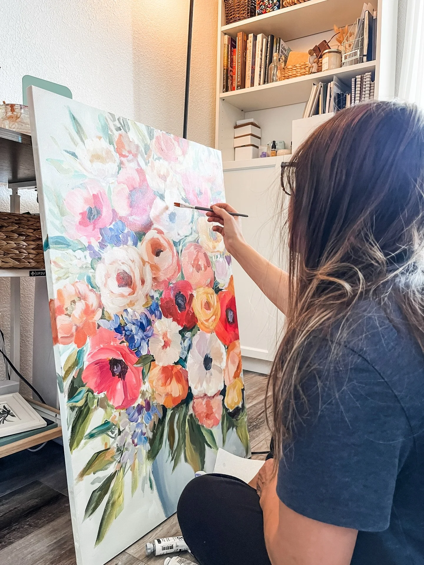 Finally! First painting session of 2026, even if it only lasted 5 minutes before mom duty called. Between client work and wrangling two boys, I&rsquo;ll take any creative win I can get.