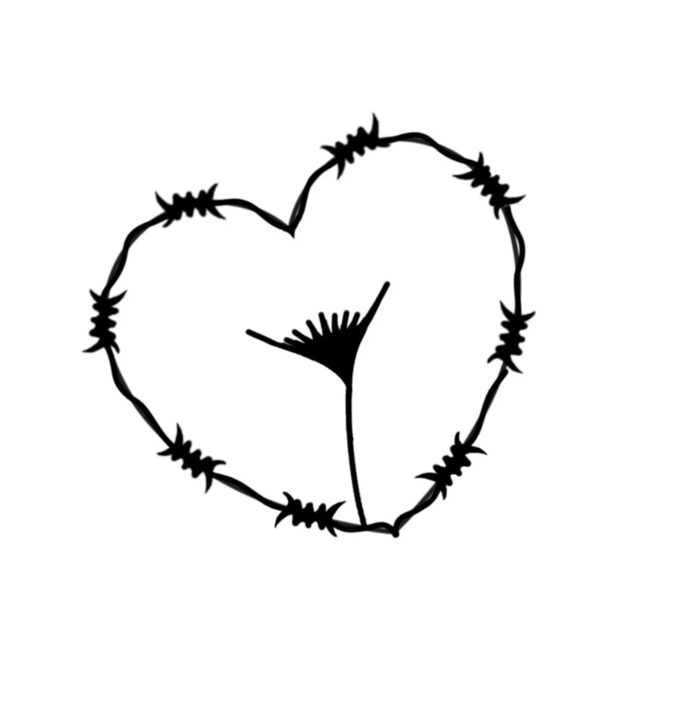 Barbed Heart-MBMC-1.5"-$130