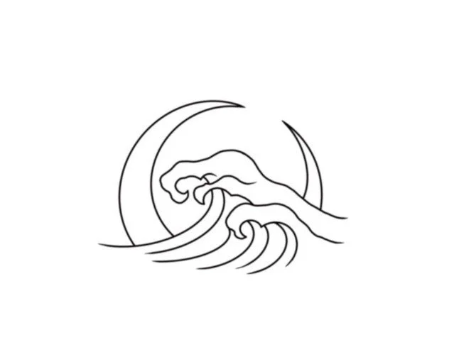 Moon Wave-100s-2"-$100