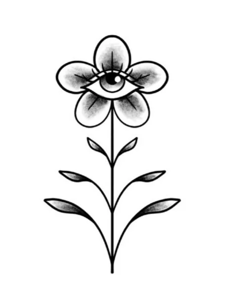 Eye Flower-Fine Line