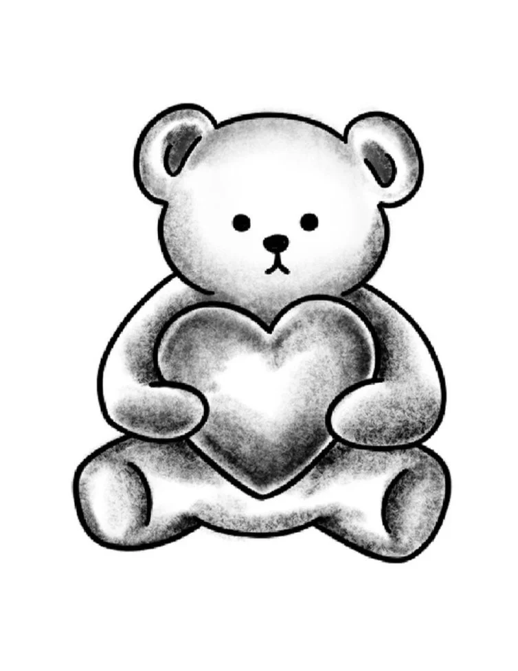 Teddy Bear-Fine Line