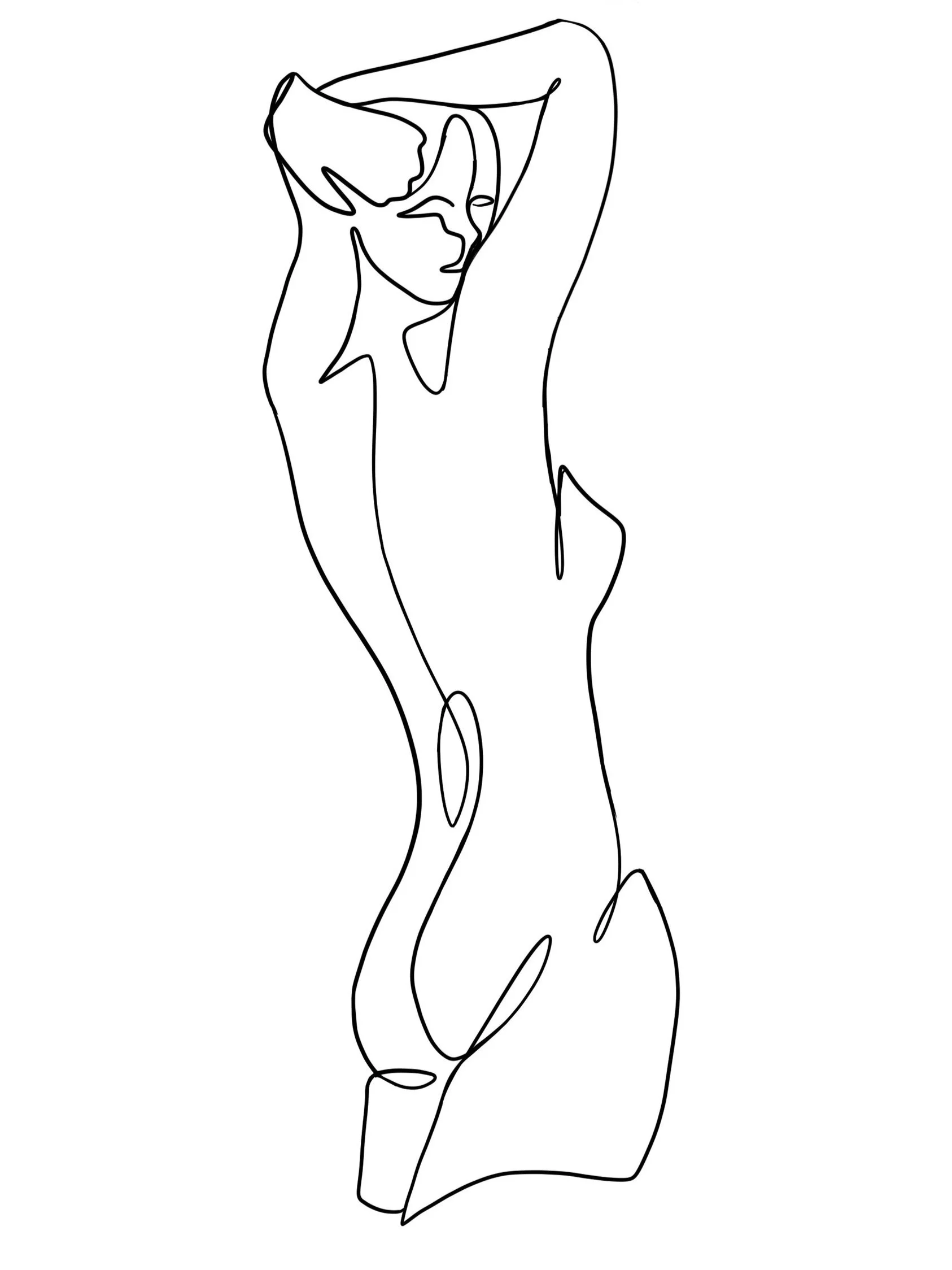 Female Body 2-Fine Line
