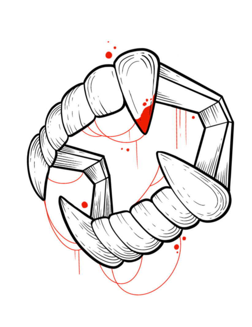 Vampire Teeth-Fine Line