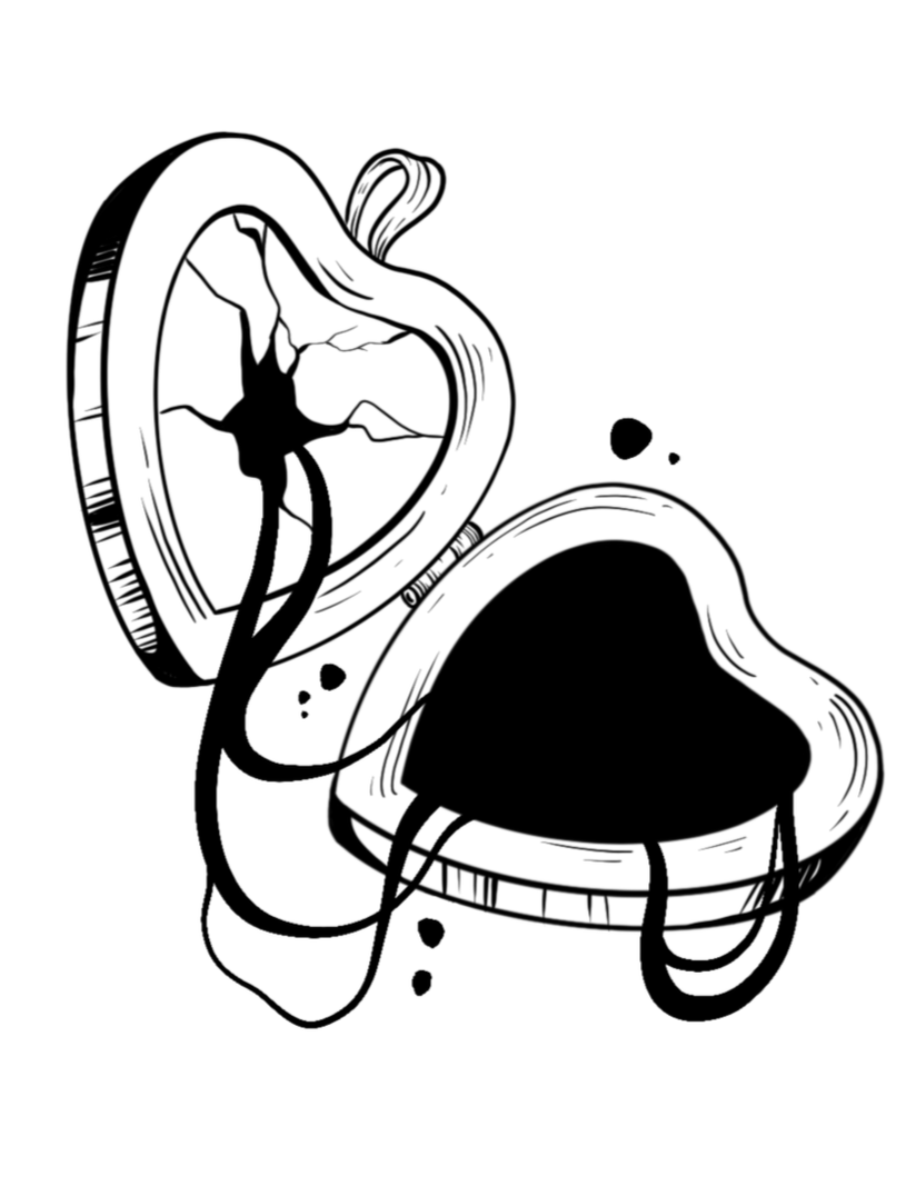 Drippy Locket-Fine Line