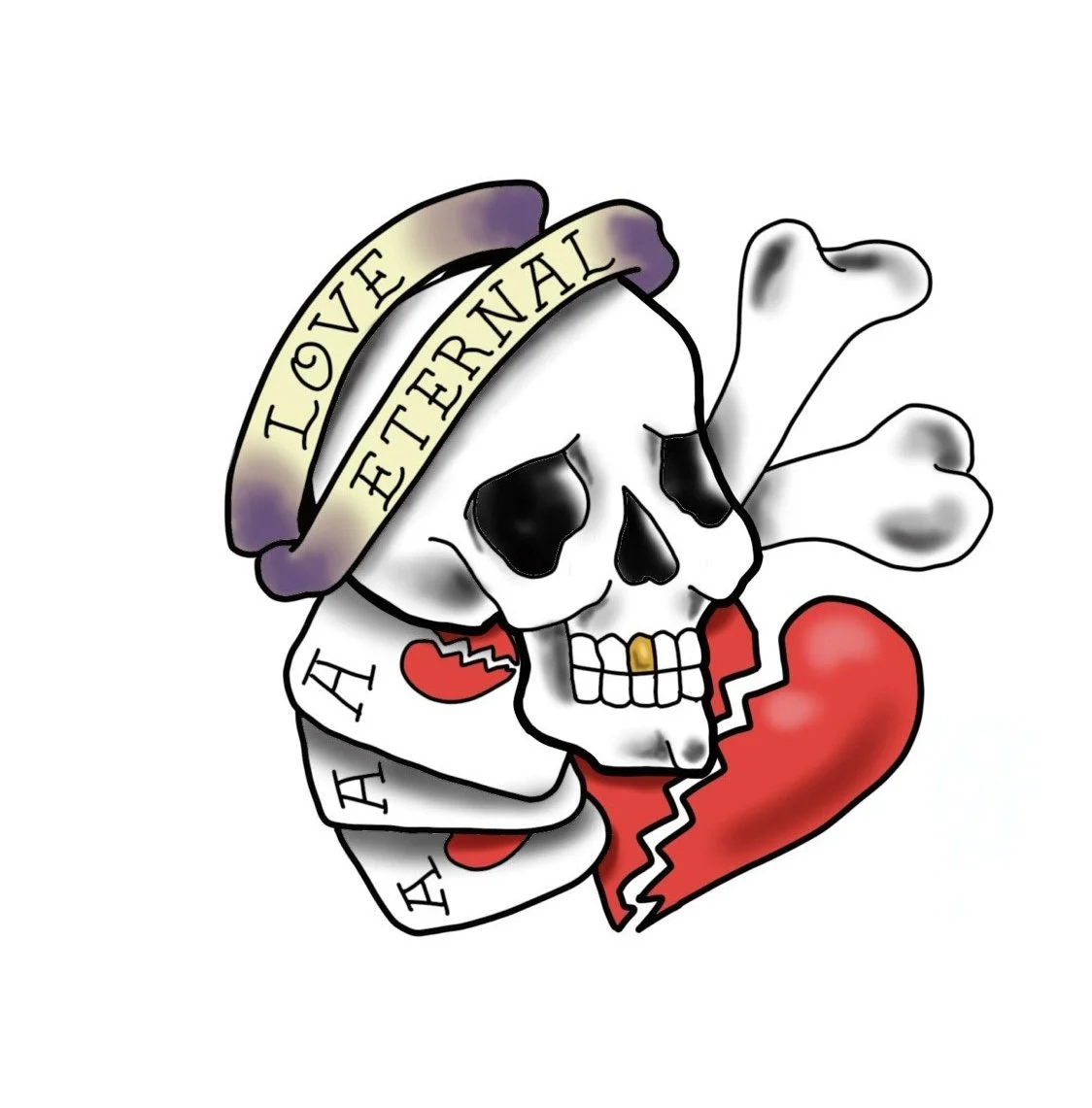 Ace of Broken Hearts-Anti Valentines-3.5"-$250