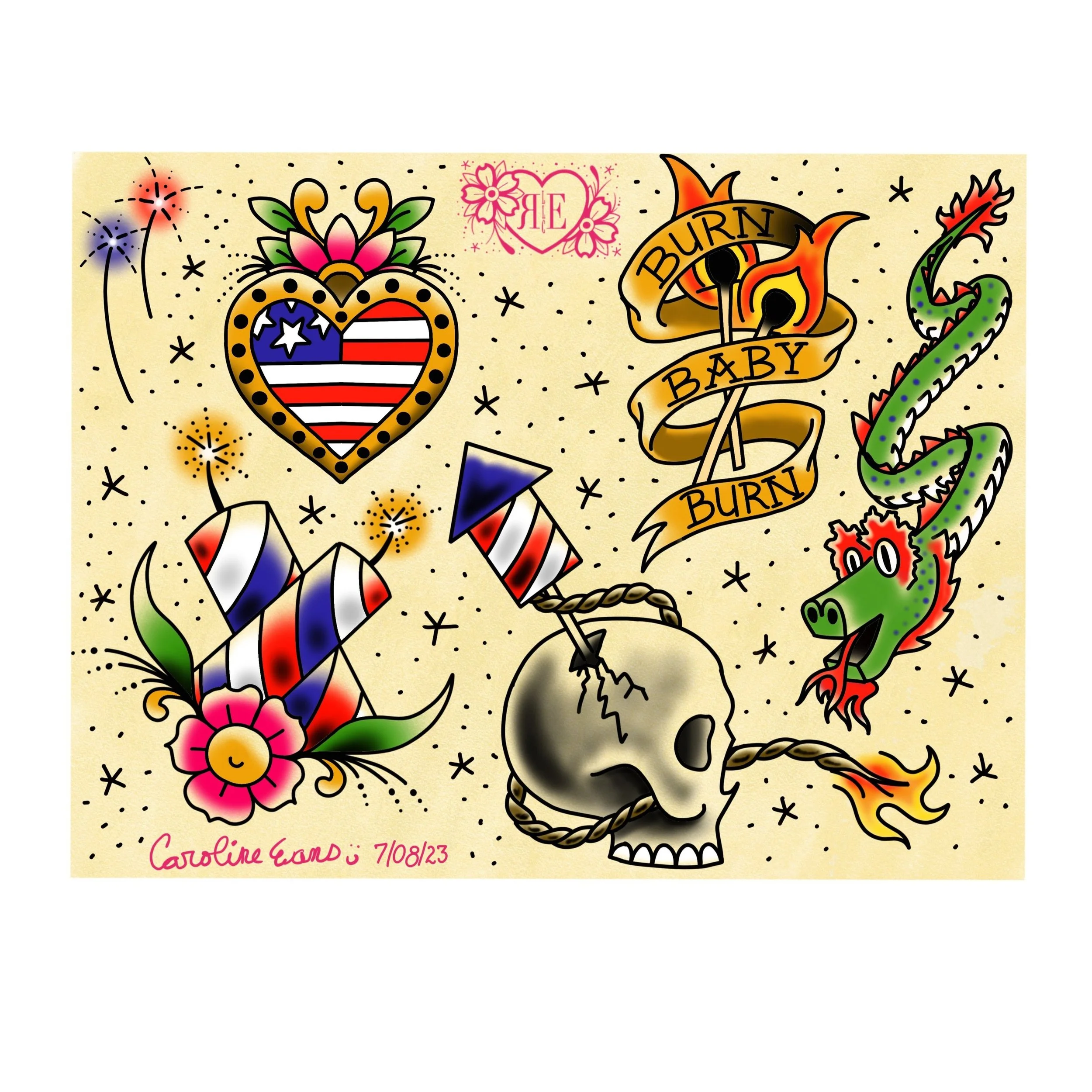 Caroline's 4th of July flash is now available on the Easy Flash Booking page on our website www.myradiatenergy.net/easy-flash-booking AND Caroline is available July 2, 3 and 4 for appointments!
#250yearsoffreedom #patriotictattoo #radiantenergytattoo