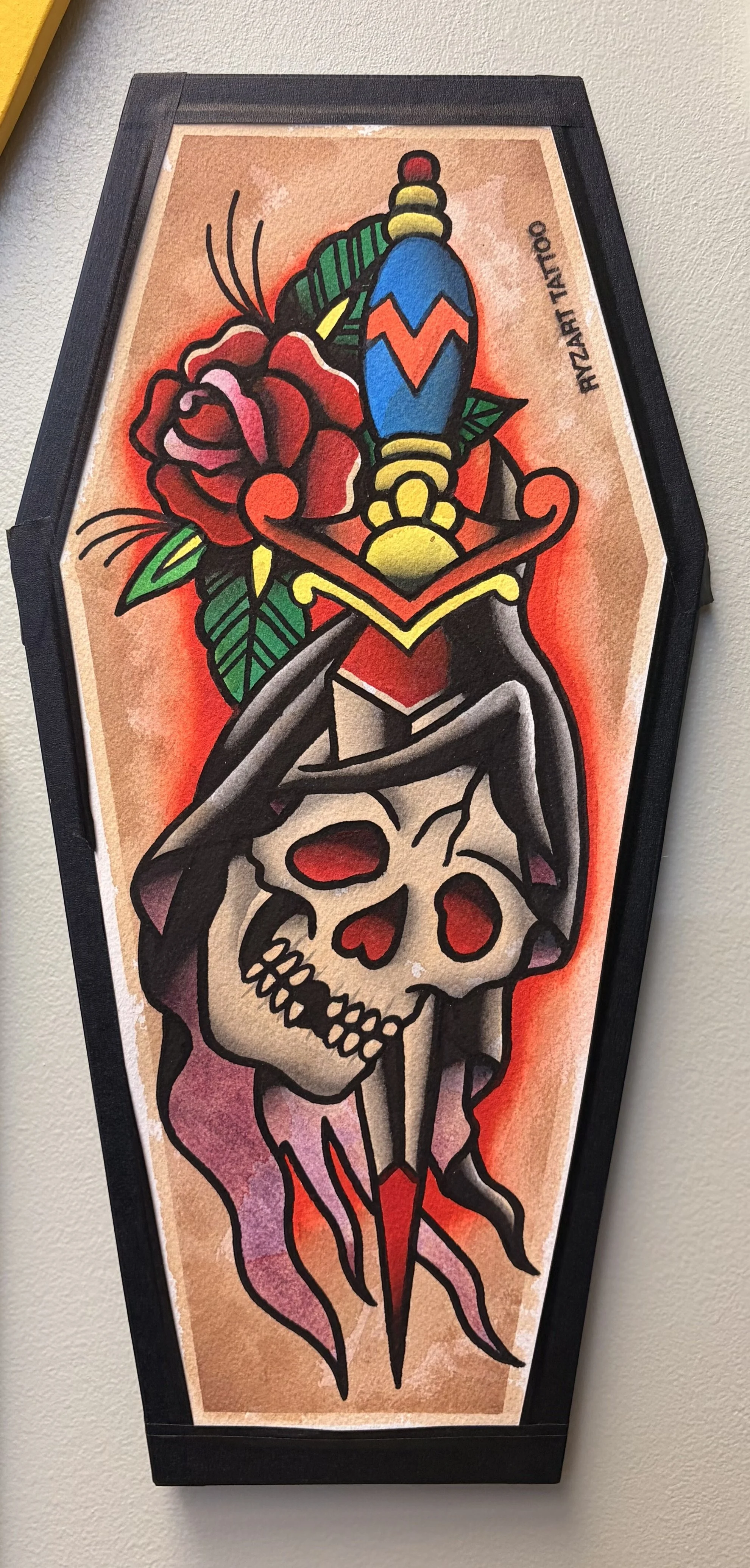 Traditional Grim Reaper with Dagger Painting