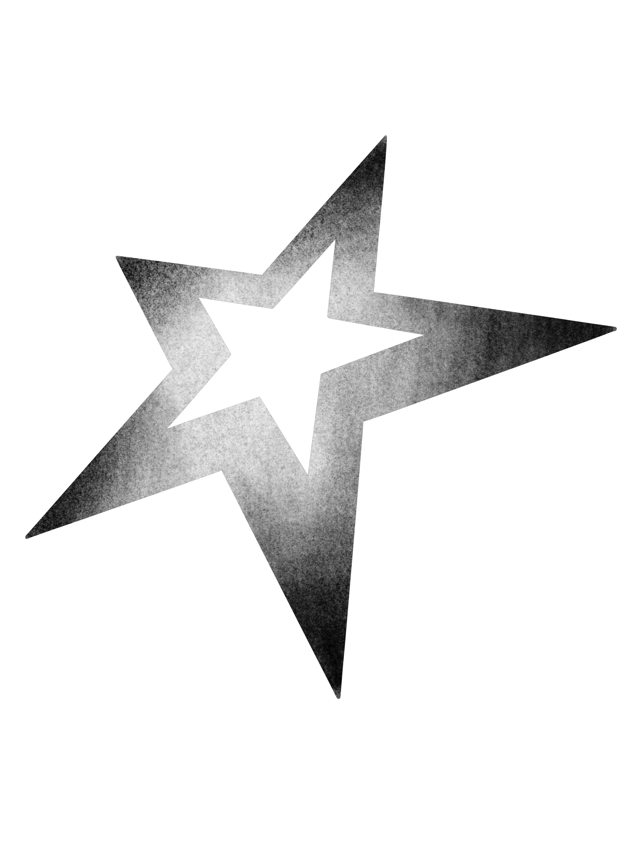 Shaded Star-Fine Line