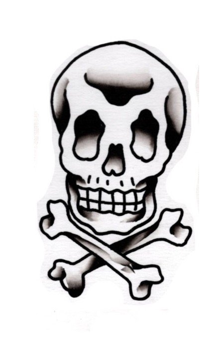 Skull Crossbones-150s-3"-$150