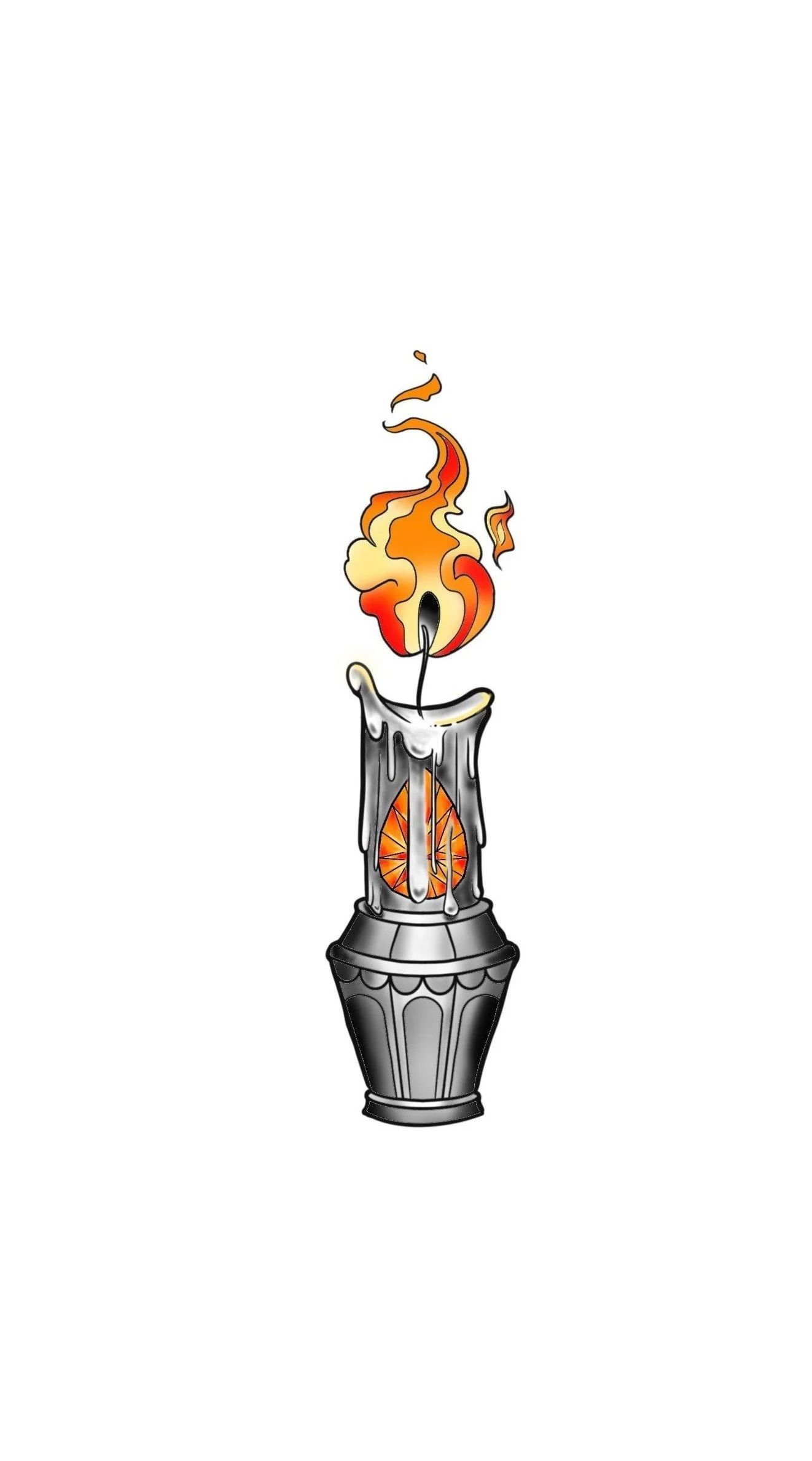Candle-Orange-5"-$350