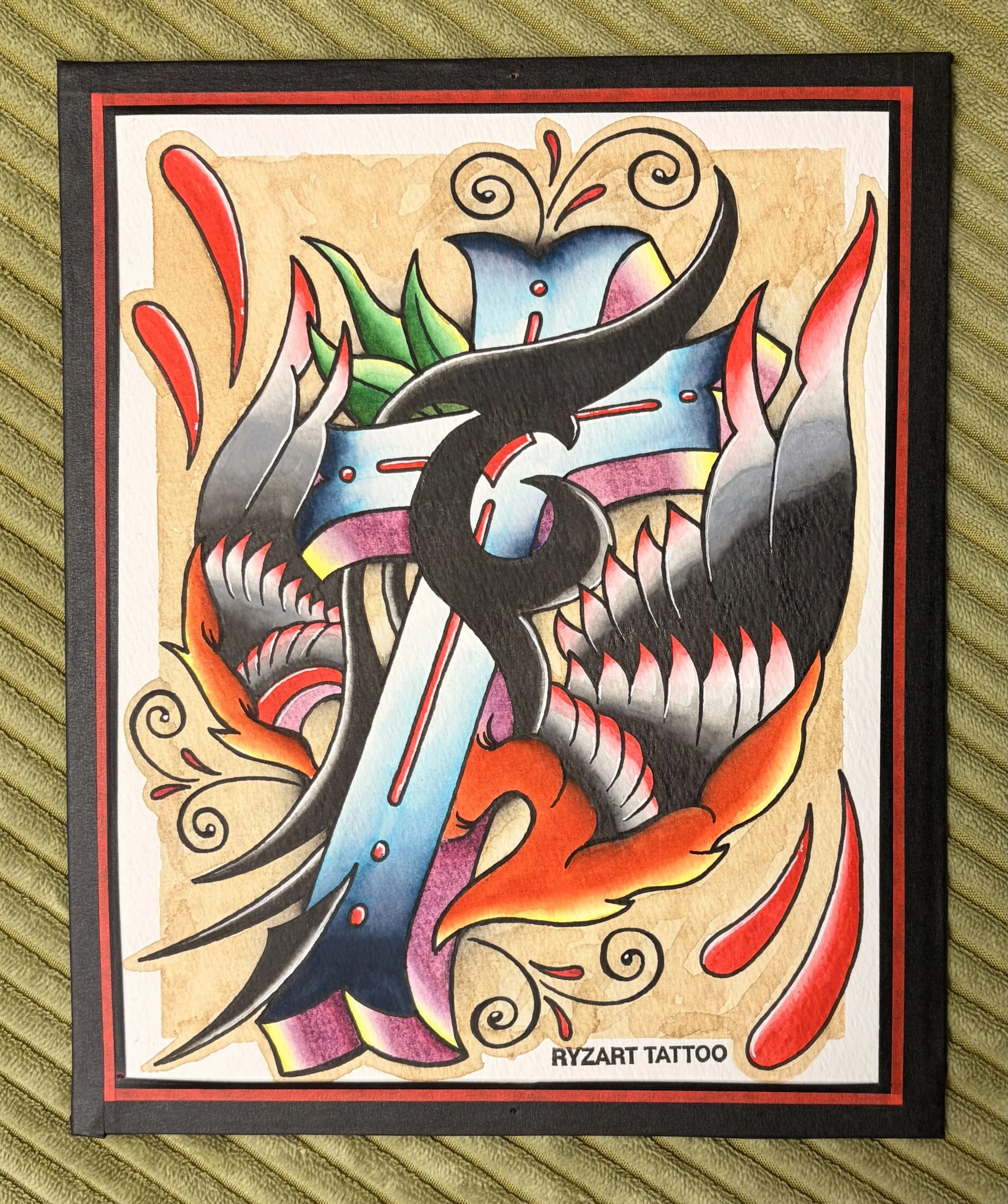 Tribal Cross Painting