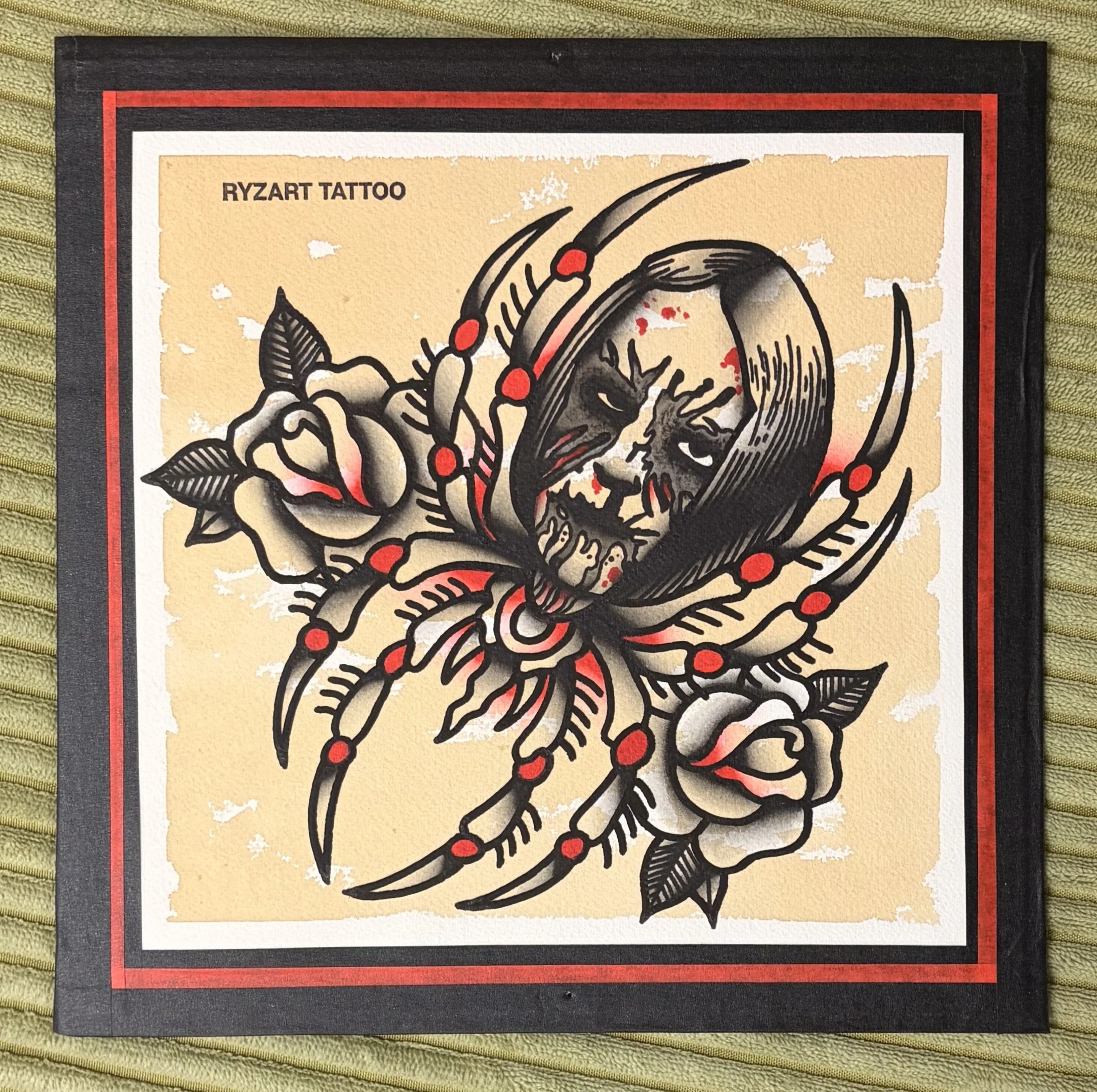 Traditional Spider Flash Painting