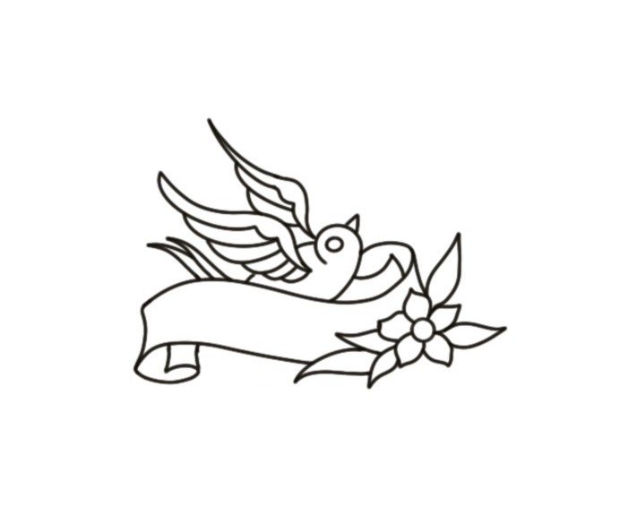 Swallow Banner-100s-2.5"-$100