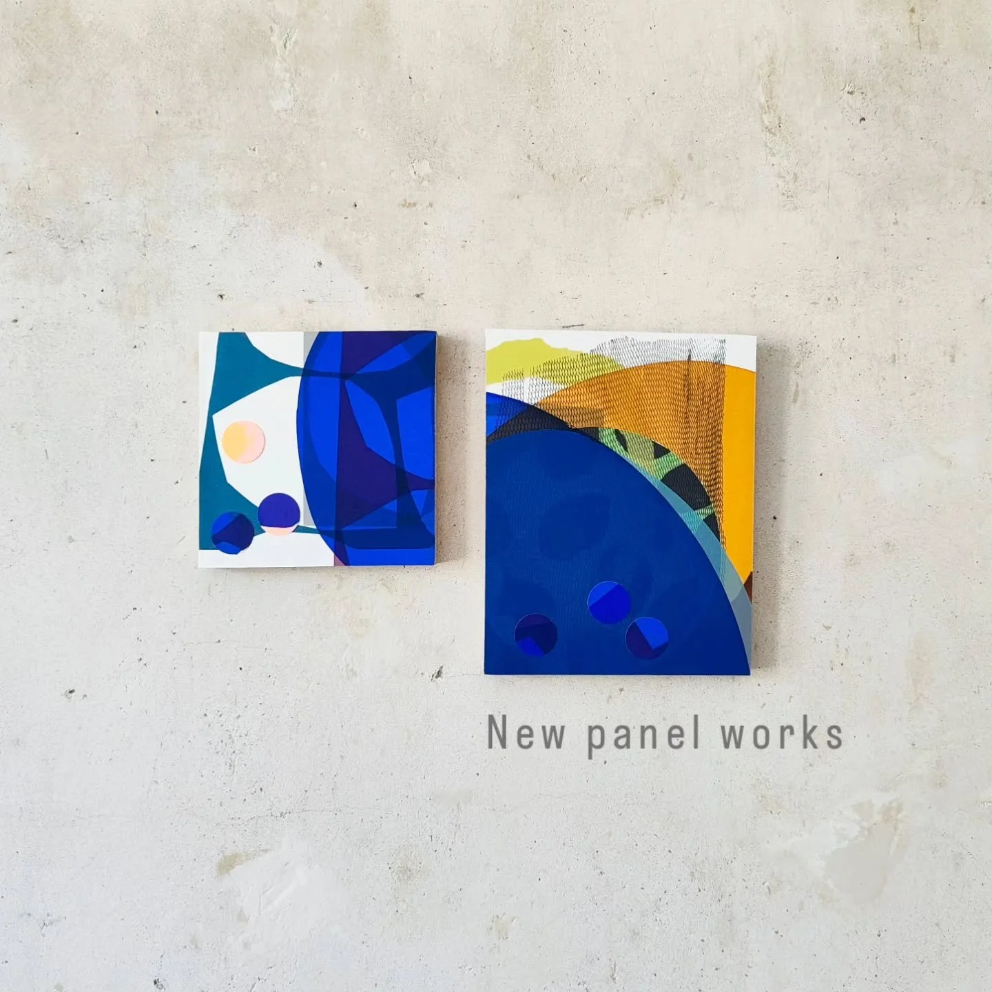 A busy weekend of screen printing and preparing some new panel works on plywood......holes all ready on the back.....the simplest install ever and they can fit in teeny spaces.....equally happy surrounded by plenty of wall space ....oh and they can s