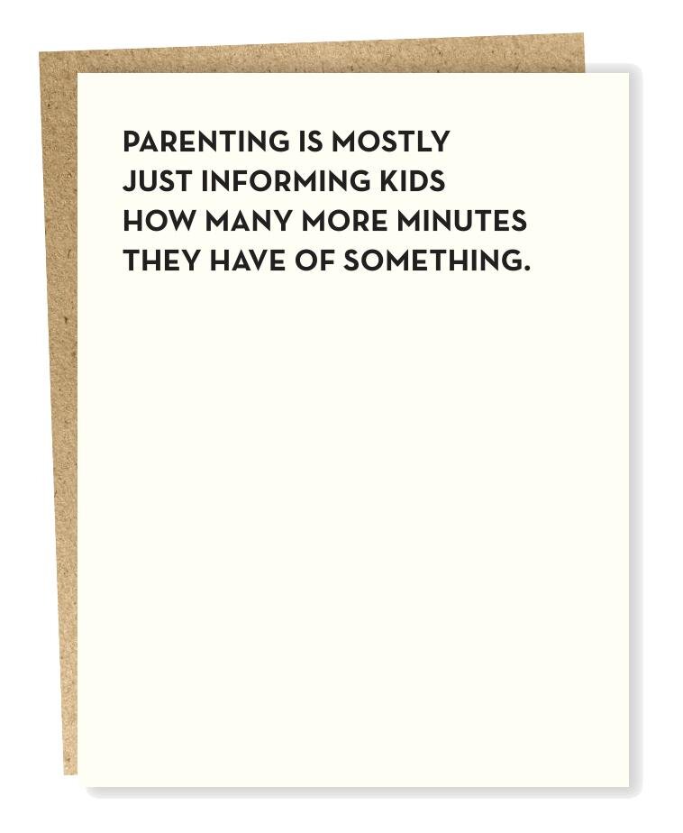 Parenting Minutes Card 